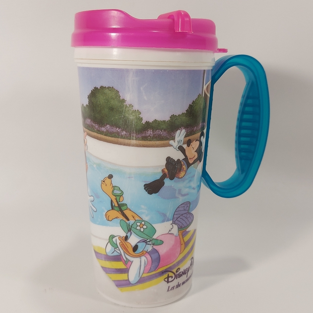 DISNEY PARKS Refill Souvenir Travel Mug/Cup Let The Memories Begin